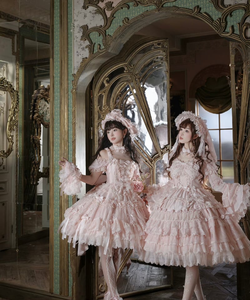 Pinik Mist Oath」ワンピース＆ジャンパースカート（ピンク） 【2/5