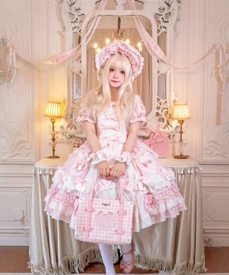 青木美沙子コラボ「ハートコンチェルト」ワンピース＆小物（ピンク） 【9/30まで】送料無料！