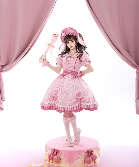「花箱×サンリオ シナモロール」Cherryワンピース【7/20まで】ロリータ