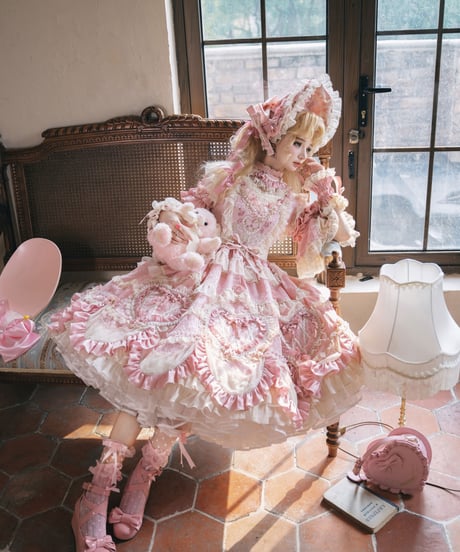 「Vintage Cake」ドレス４点フルセット（ピンク） 【2/14まで】送料無料！