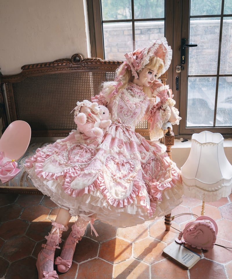 Vintage Cake」ドレス4点フルセット（ピンク） 【2/14まで】送料無料