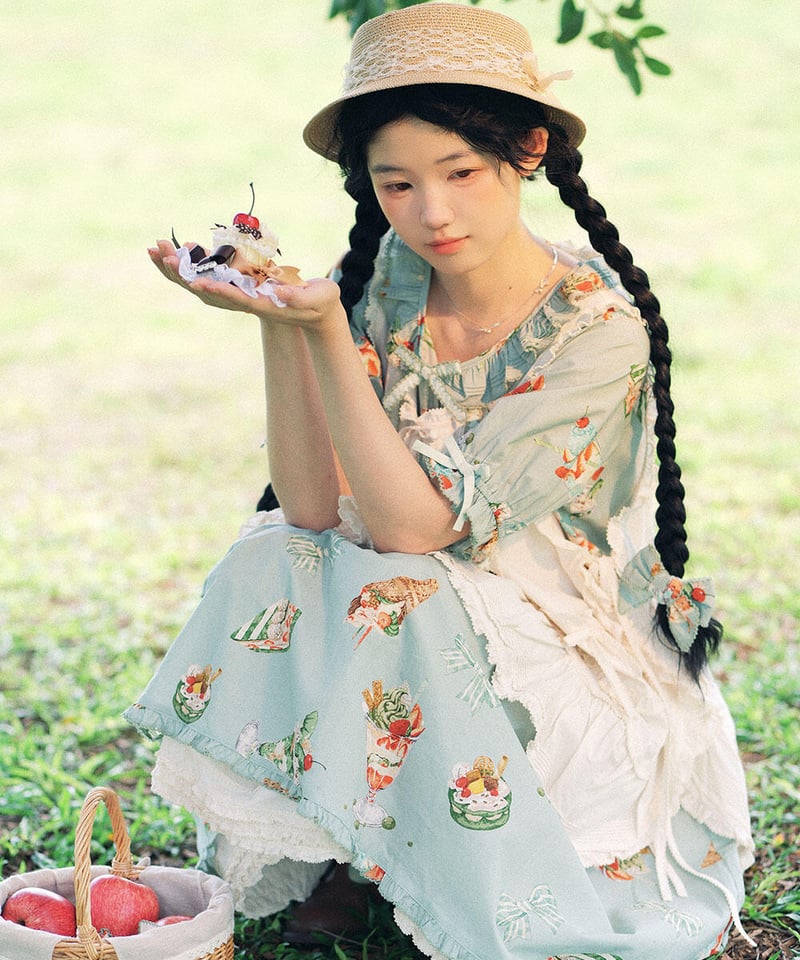 アイスクリーム柄 半袖ワンピース Ice Cream」半袖ワンピース 【5/6まで】ロリータ | GIRLISM