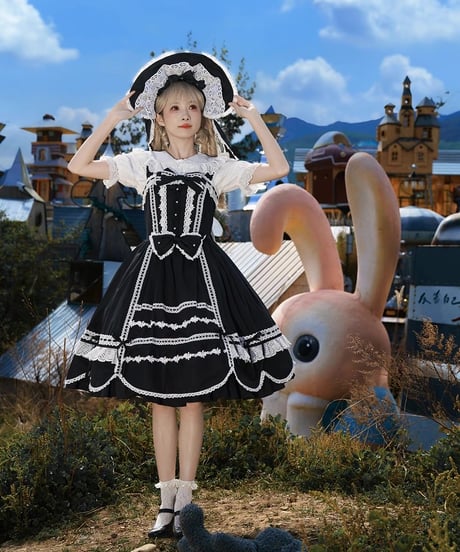 「Flower Rabbit」ジャンパースカート 【6/15まで】送料無料！
