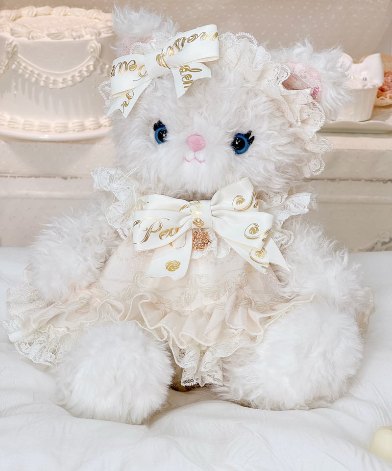 お*き様 アイシードール本体女の子　ボアウィッグ　OF付き ホワイトブチ猫 s*t*j 」× アイリスコレクトプチ特別企画第三弾！『ふるる～Fluffy