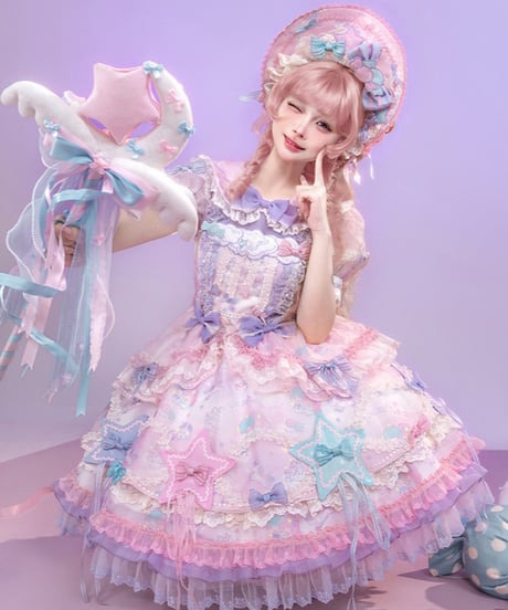 「花箱×サンリオ リトルツインスターズ」Starドレス【7/20まで】ロリータ