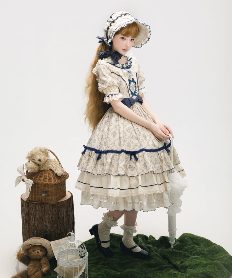 ブルーベリーフィナンシェ」ワンピース＆ジャケット【10/1まで】送料