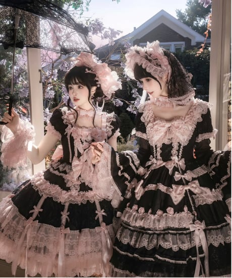 「Pinik Mist Oath」ワンピース＆ジャンパースカート（黒） 【2/5まで】送料無料！