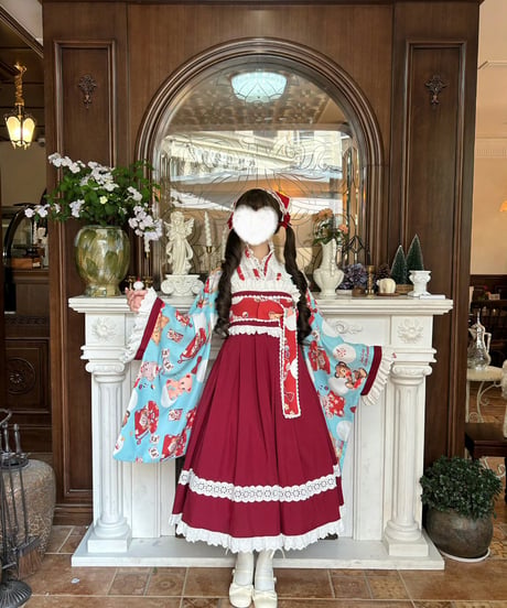「熊ちゃん大世界」羽織＆袴セット 【7/25まで】送料無料！