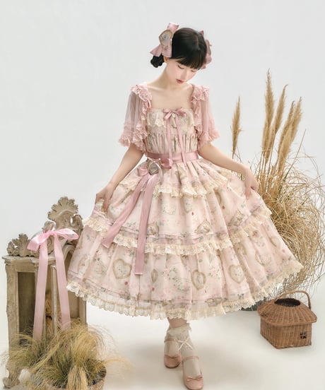 「Victorian Cat」段々ジャンパースカート 【3/14まで】送料無料！