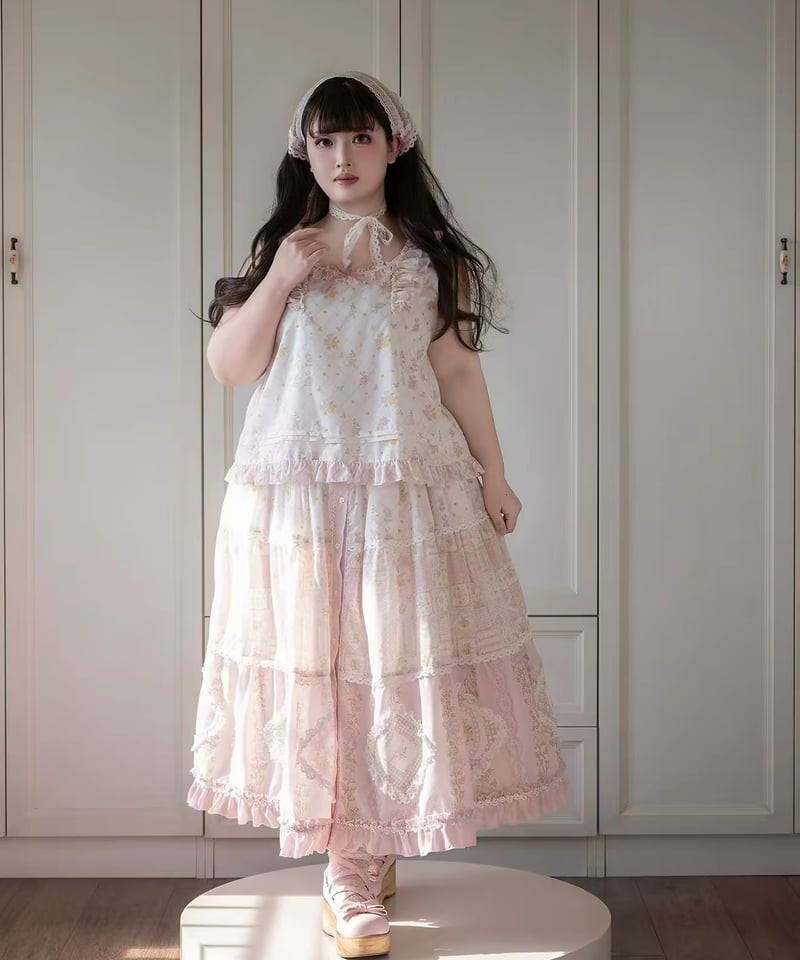 パッチワークガーデン」キャミソール＆スカート【5/25まで】ロリータ