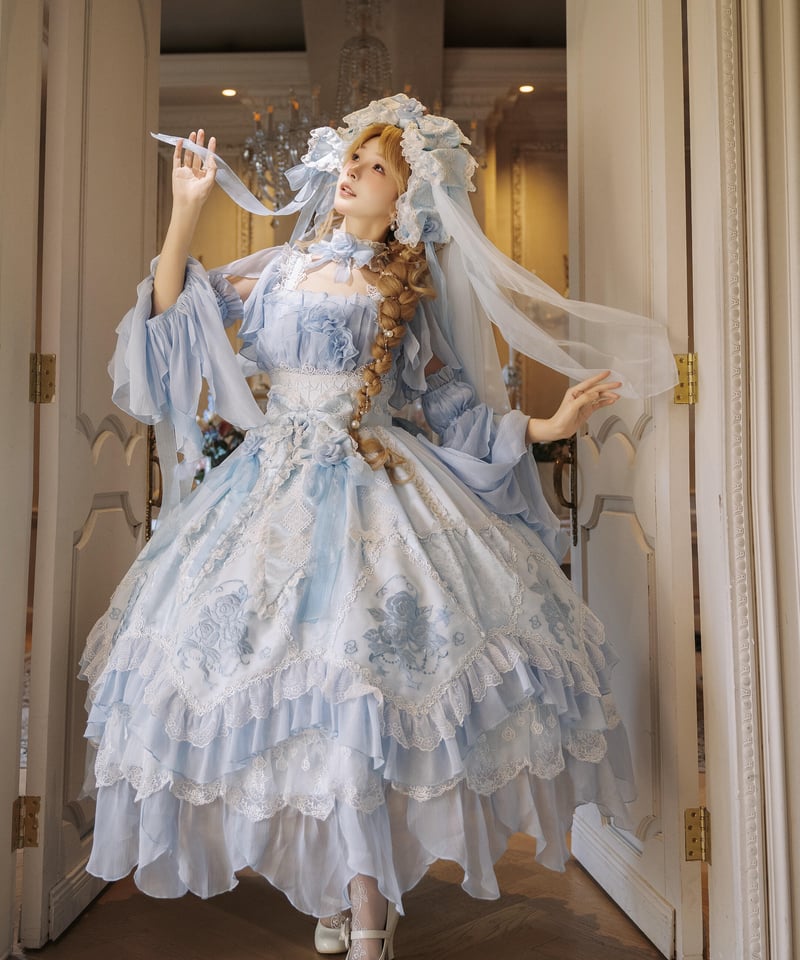 薔薇花傘」ジャンパースカート（ロング）【2/27まで】送料無料！ | GIRLISM