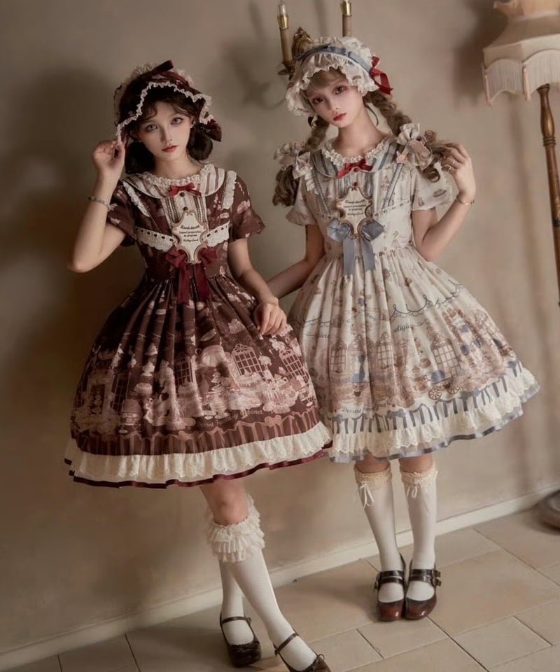 骨董菓子屋」ワンピース&ボンネット【10/28まで】送料無料