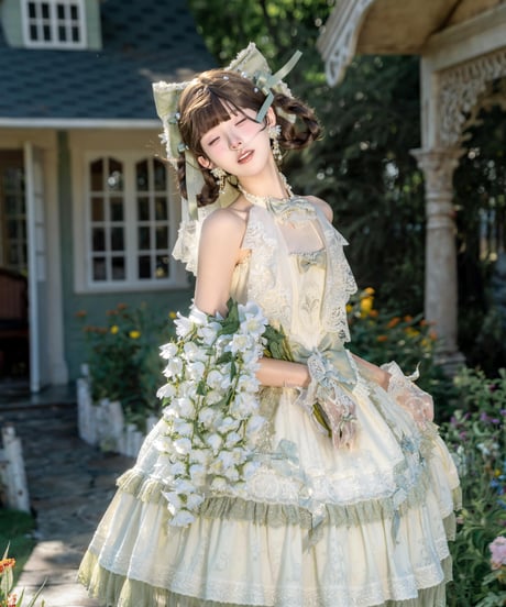 「Beloved Lily」ホルターワンピース 【7/2まで】ロリータ
