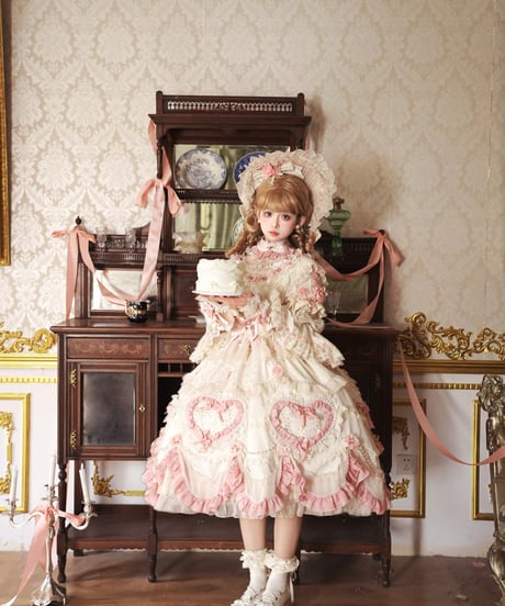 「Vintage Cake」ドレス４点フルセット（生成り） 【2/14まで】送料無料！