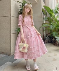 「Rainbow Cake」半袖ワンピース【9/20まで】送料無料！