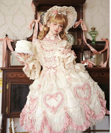 「Vintage Cake」ドレス４点フルセット（生成り） 【2/14まで】送料無料！