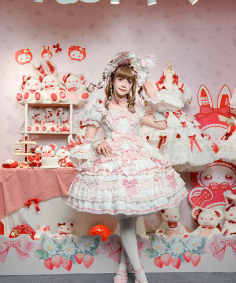 「ラビットリボン」青木美沙子コラボドレス（ホワイト）【6/15まで】送料無料！