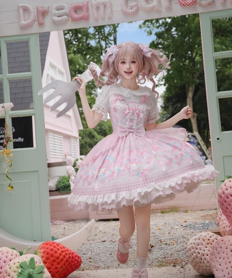 「花箱×サンリオ マイメロディ」薔薇刺繍ジャンパースカート 【7/20まで】ロリータ