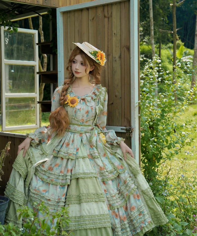 ひまわりの庭」ゴージャスワンピース【10/30まで】送料無料！ | GIRLISM