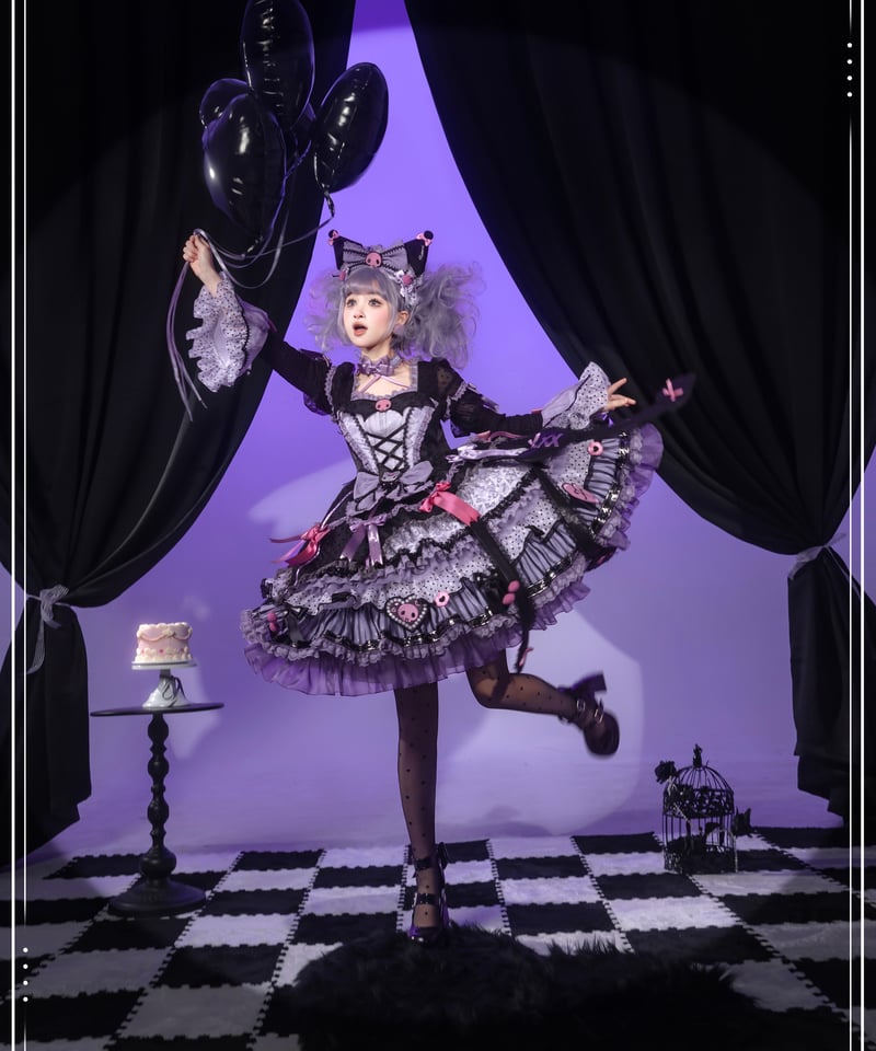 花と真珠箱×サンリオ」KUROMIワンピース【3/10まで】送料無料！ | GIRLISM