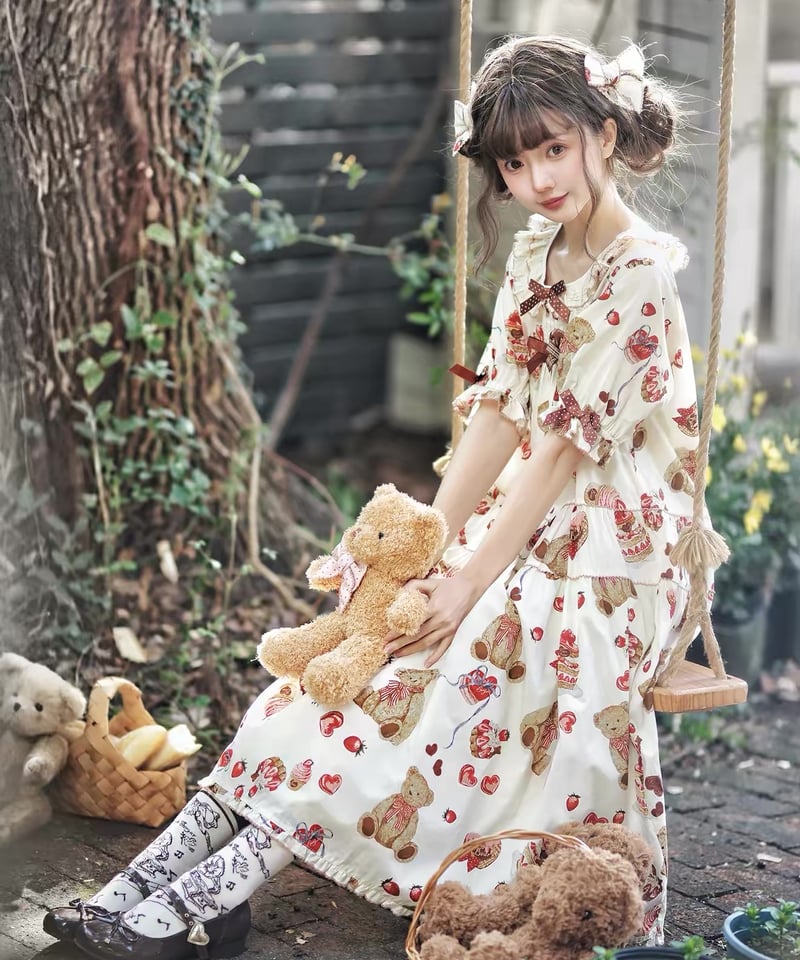 くまちゃんチョコ」スペシャルワンピース 【4/23まで】ロリータ | GIRLISM