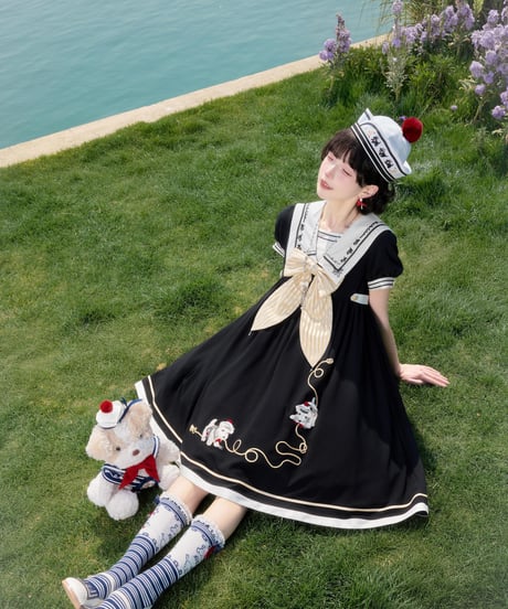 「Ocean Voyage」ショートワンピース【4/25まで】ロリータ