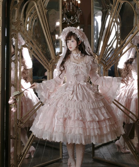 「Pinik Mist Oath」ワンピース＆ジャンパースカート（ピンク） 【2/5まで】送料無料！