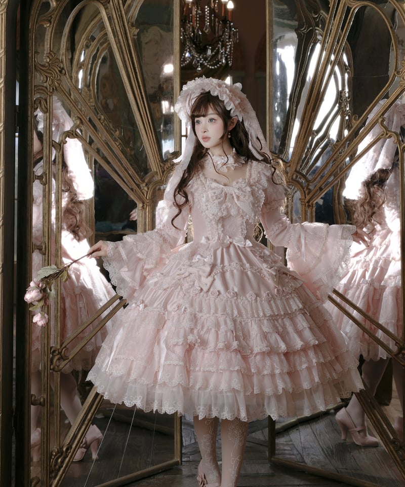 Pinik Mist Oath」ワンピース＆ジャンパースカート（ピンク） 【2/5