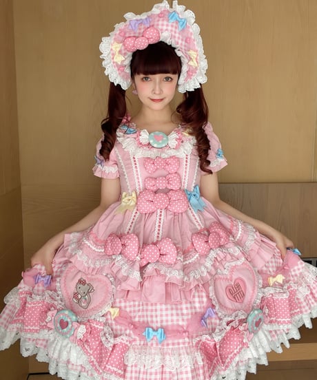 「花箱×サンリオ ハローキティ（ピンク）」Candyドレス 【7/20まで】ロリータ