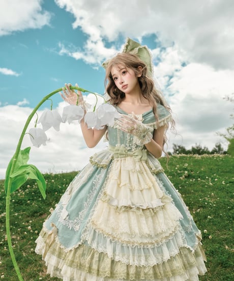 「Beloved Lily」オフショルダーワンピース 【7/2まで】ロリータ