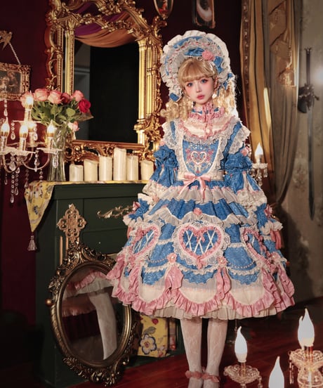 「Vintage Cake」ドレス４点フルセット（ブルー） 【2/14まで】送料無料！