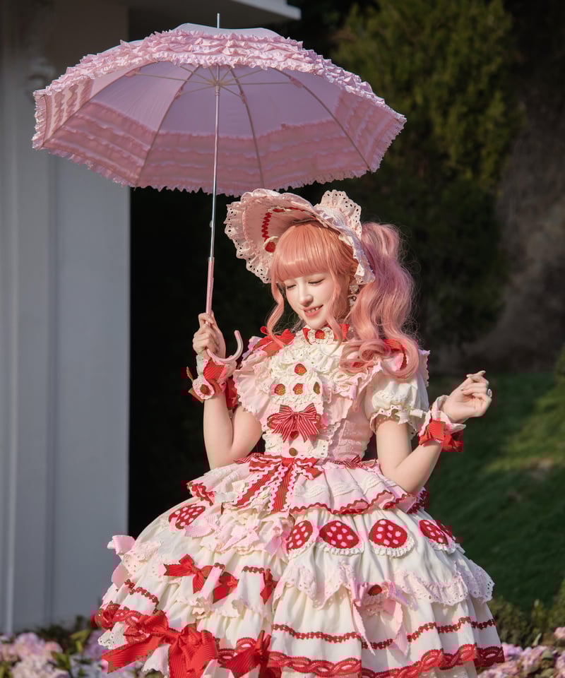 苺パーティー」ジャンパースカートドレスフルセット【3/2まで】送料