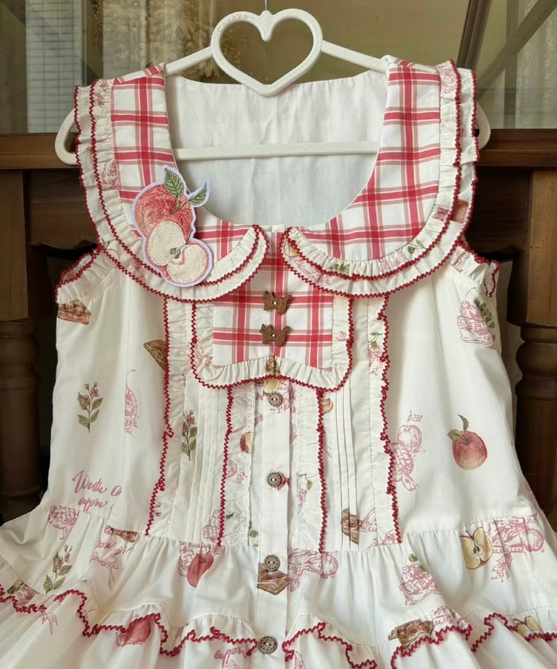 猫ときのこ柄　ジャンパースカート 流行りに乗ってみたにゃ🍄‍🟫🍄 Chataro and Kinako dressed as