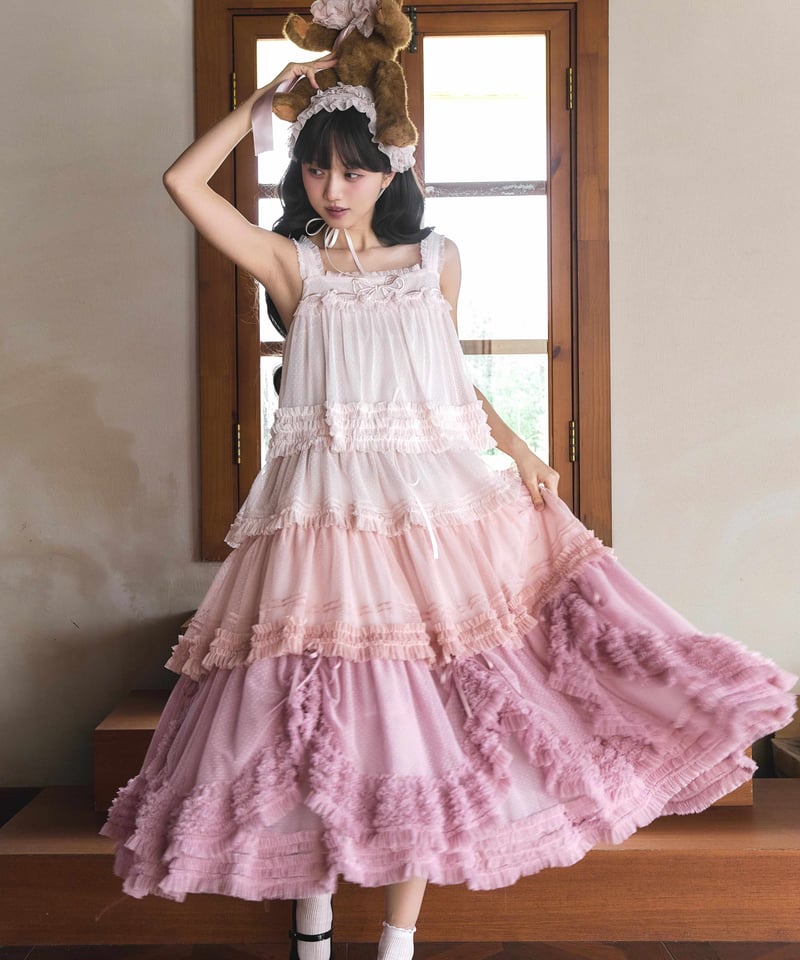 千層序」14色展開！ジャンパースカート 【4/12まで】送料無料！ | GIRLISM