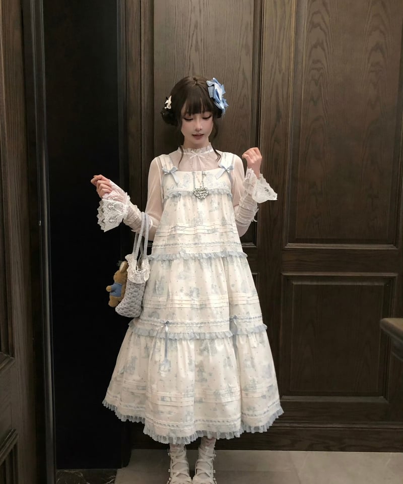 ピーターラビット」ロングジャンパースカート 【2/22まで】送料無料