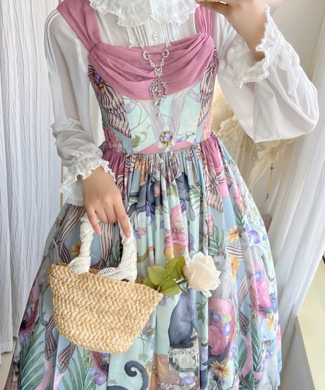 「Vintage Hat Cat」ジャンパースカート 【2/5まで】送料無料！