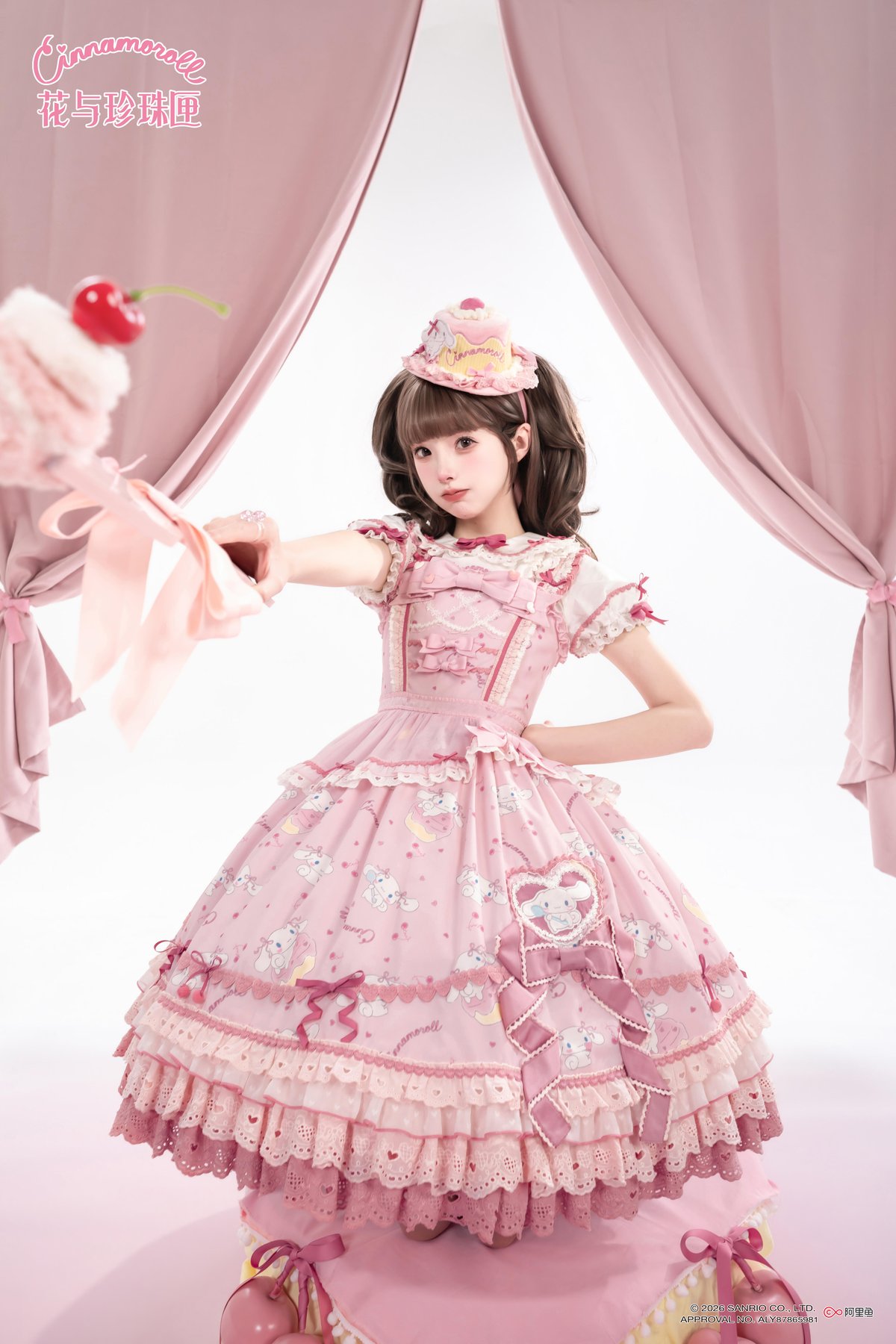 サンリオコラボ シナモロール ロリータワンピース 豪華7点セット 甘ロリ 花箱×サンリオ シナモロール」半袖ブラウス【7/20まで】ロリータ | GIRLISM