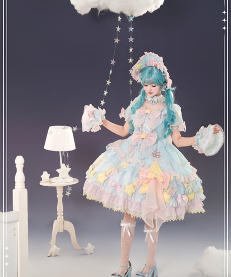 「花と真珠箱×サンリオ」LITTLE TWIN STARSワンピース＆ジャンパースカート【3/10まで】送料無料！