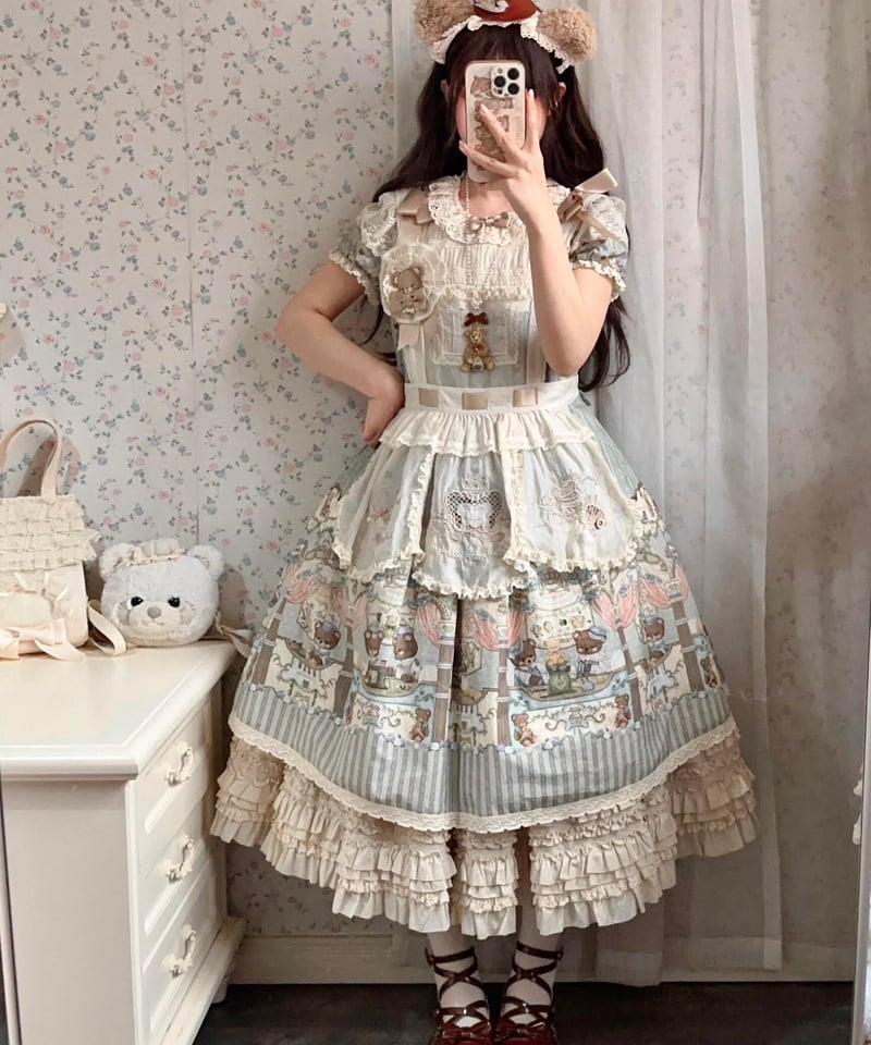 くまちゃんの博物館」ワンピース 【3/7まで】送料無料！ | GIRLISM