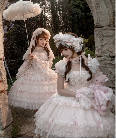 「Pinik Mist Oath」ワンピース＆ジャンパースカート（白） 【2/5まで】送料無料！