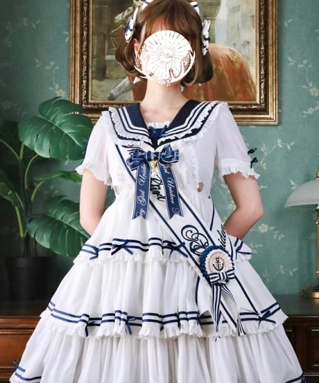 「Navy Girl」半袖ワンピース5点フルセット 【5/2まで】送料無料！