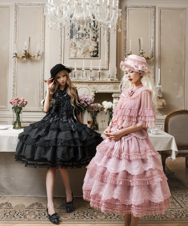 Mist Ballet」段々スカート＆ドレープスカート【3/16まで】送料無料
