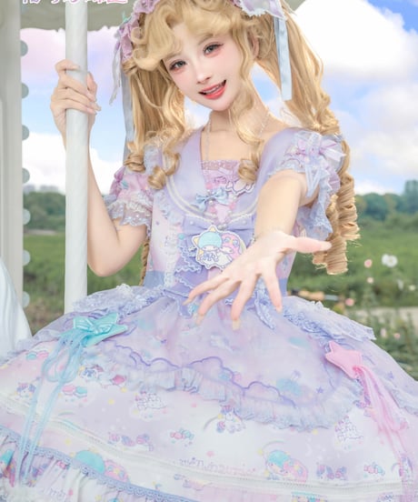 「花箱×サンリオ リトルツインスターズ」Starセーラーワンピース【7/20まで】ロリータ