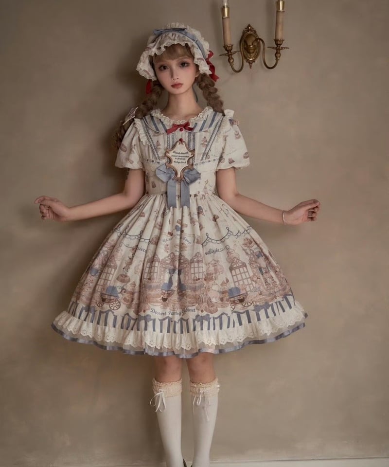 骨董菓子屋」ワンピース&ボンネット【10/28まで】送料無料！ | GIRLISM