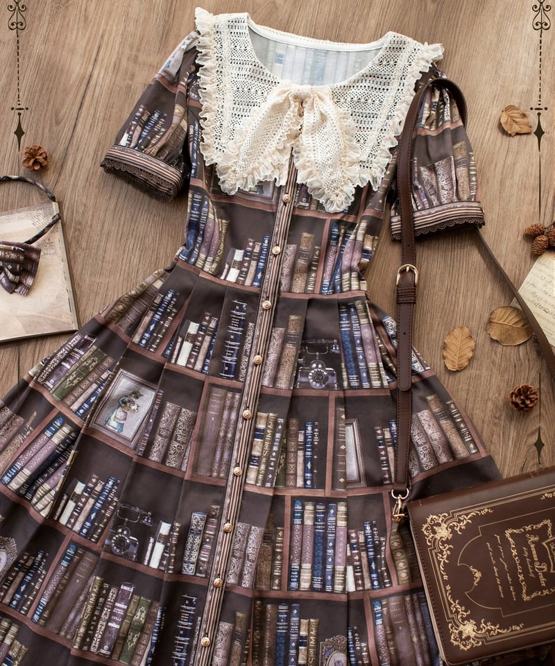 Cat Bookshelf」ショートワンピース【6/21まで】送料無料！ | GIRLISM