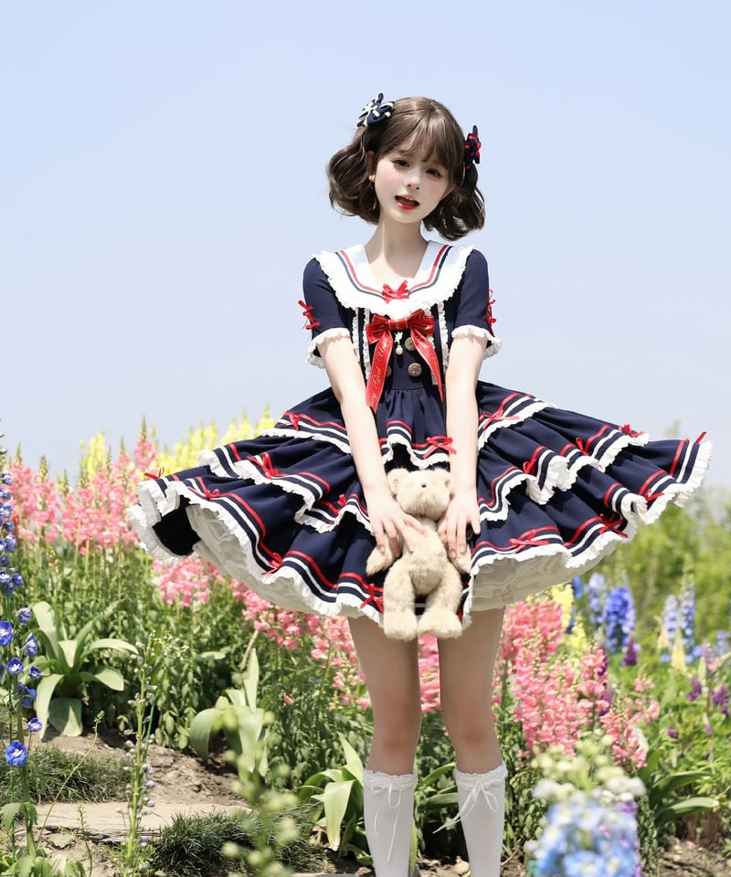 Navy Girl」半袖ワンピース5点フルセット 【5/2まで】送料無料！ | GIRLISM