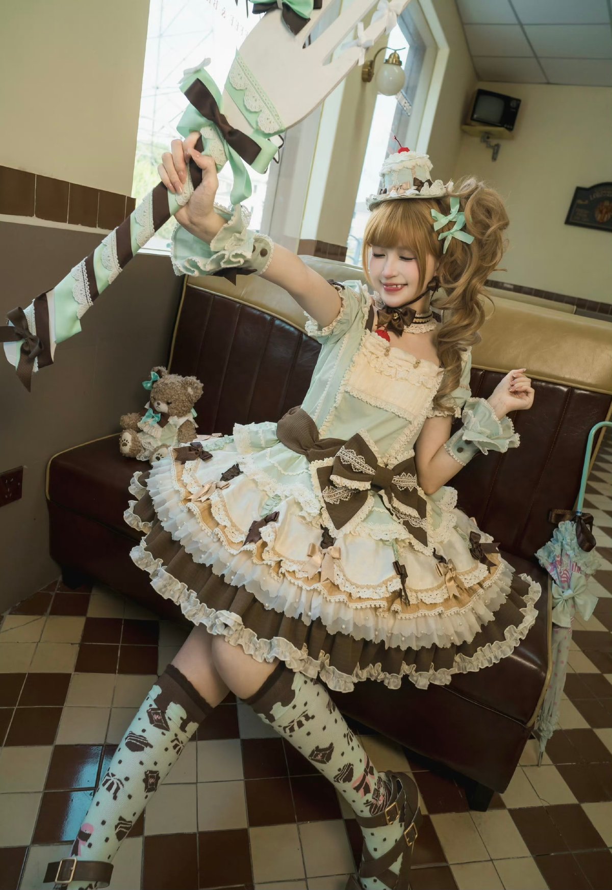 カップケーキ」ショートワンピース（新色） 【1/28まで】送料無料