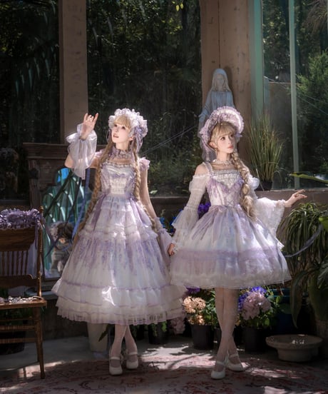 「藤の庭」ショートジャンパースカート【5/25まで】ロリータ