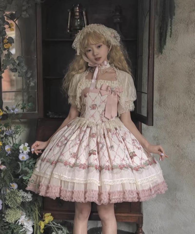 苺ガーデン」ジャンパースカート1型 【5/2まで】送料無料！ | GIRLISM