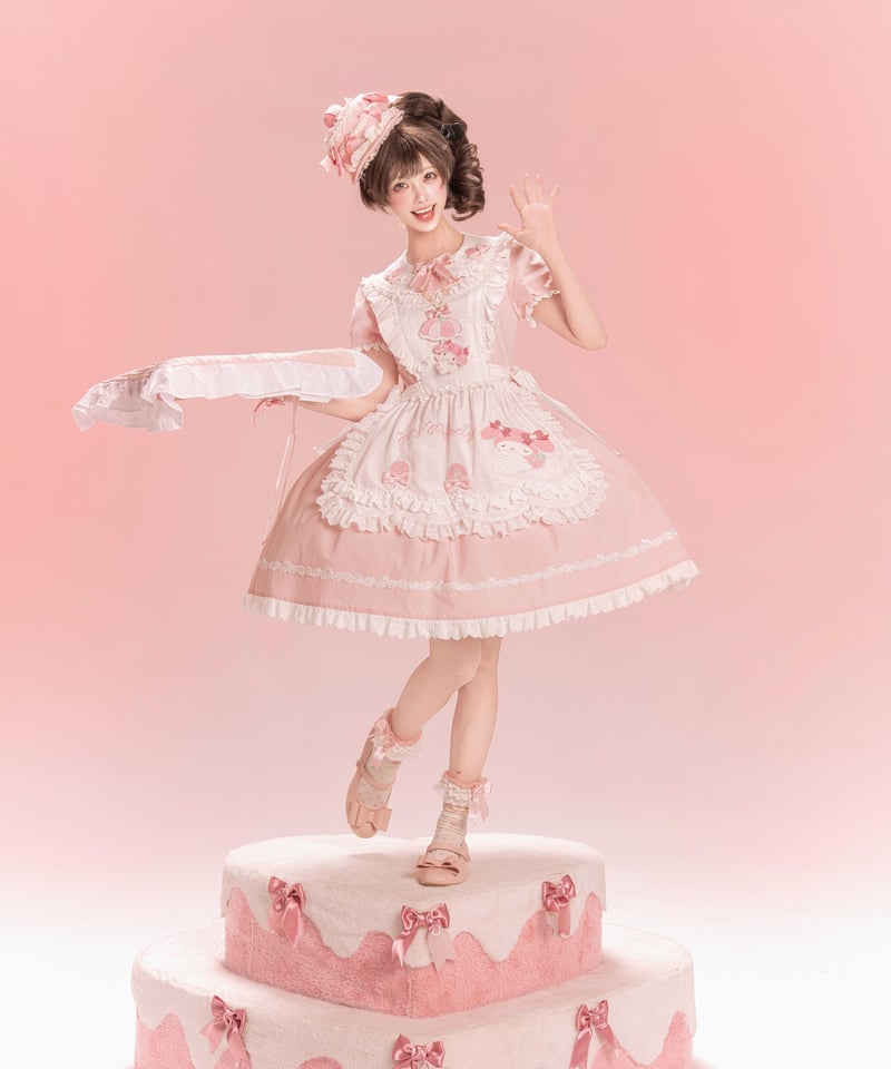 マイメロコラボ」エプロンワンピース 【3/7まで】送料無料！ | GIRLISM